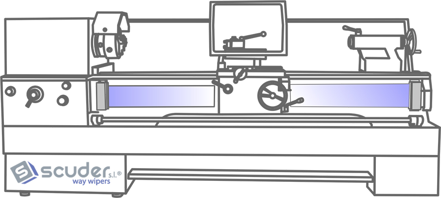 Band reels to protect the operators from spindles on conventional lathes