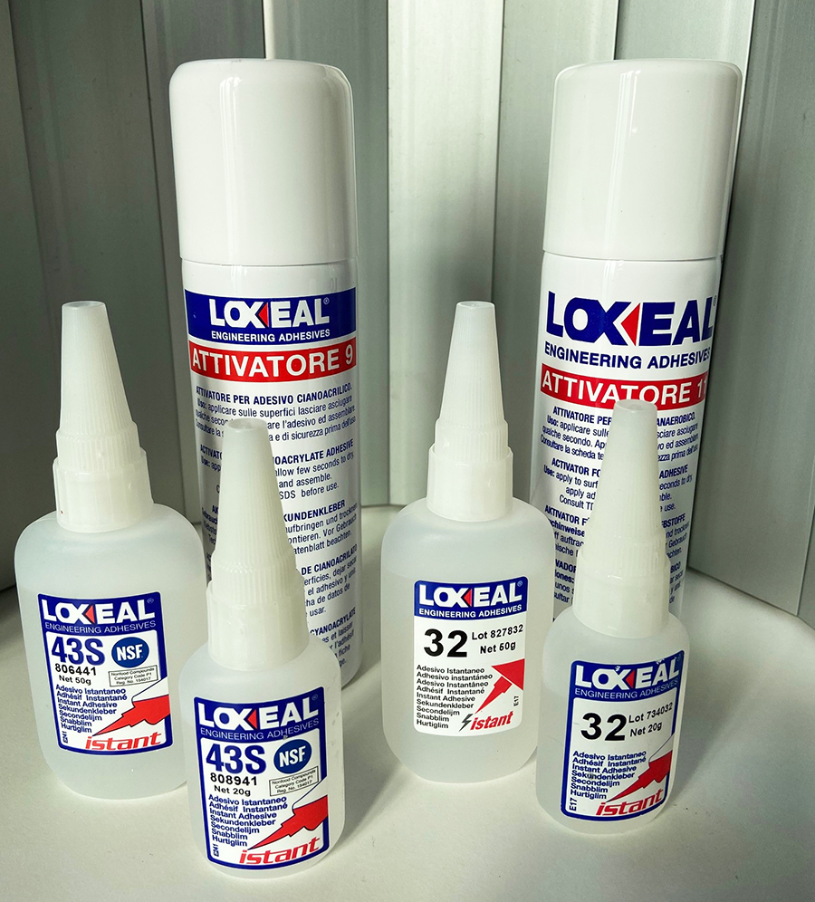 Cyanoacrylate adhesives LOXEAL 32 and LOXEAL 43S