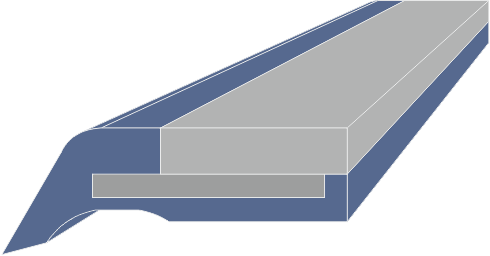 LN-1 8x2 steel sheet series way wipers