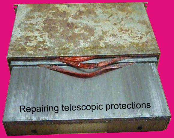 Repairing telescopic protections - BEFORE