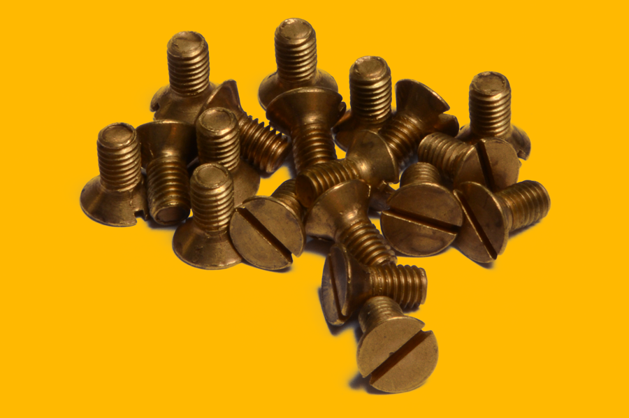 Brass screws for machine tool