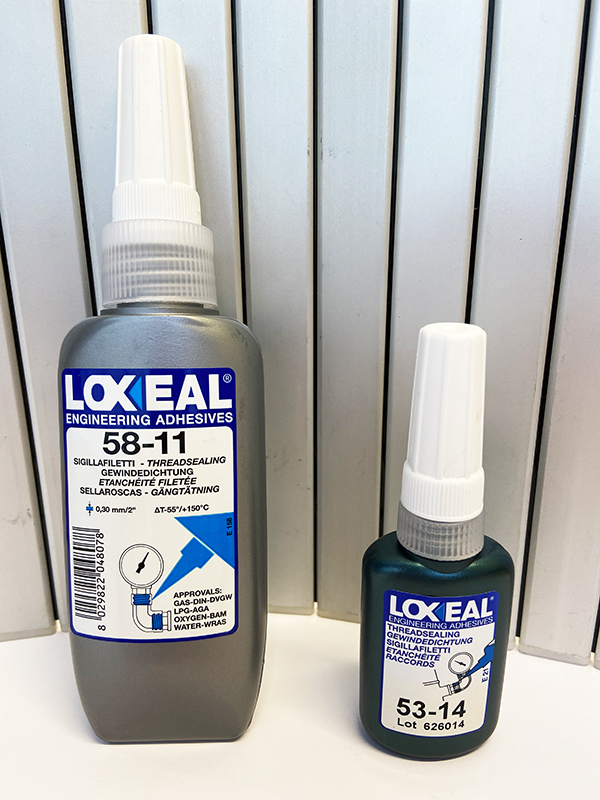 Threading sealers LOXEAL 58-11 and LOXEAL 53-14. Anaerobic adhesives.
