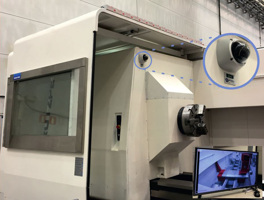 Viewing systems for machines in machining operations